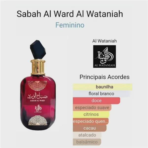 Sabah Al Ward Al Wataniah Eau de Parfum - Perfume Feminino 100ml + Brindes